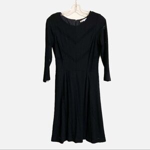 Lauren Conrad Eyelet Lace Lined Black Midi/Maxi Dress. Size 10